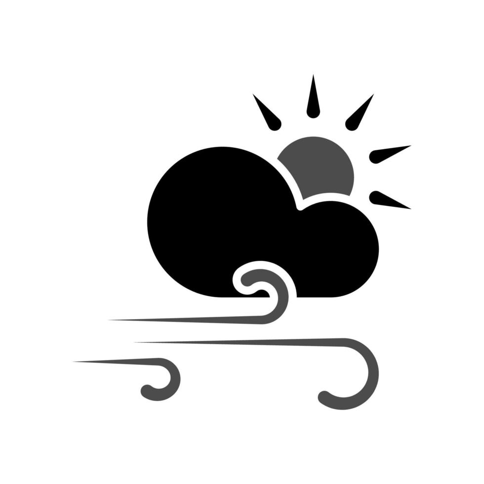 Illustration Vector Graphic of Windy Icon