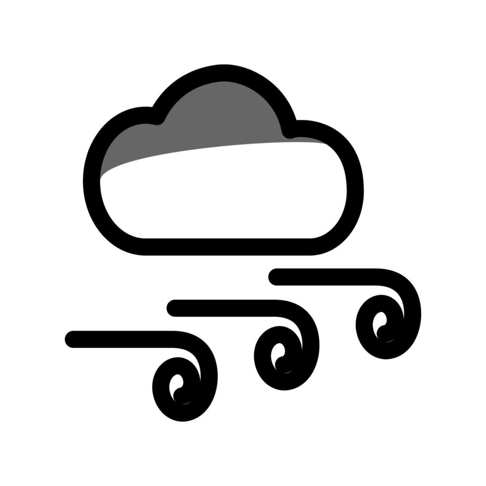 Illustration Vector Graphic of Windy Icon