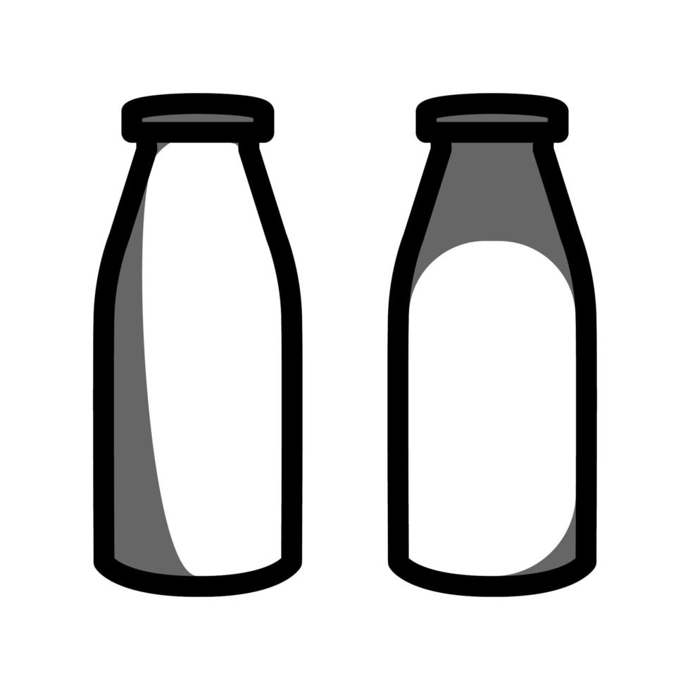 ilustración vectorial gráfico del icono de la botella de leche vector