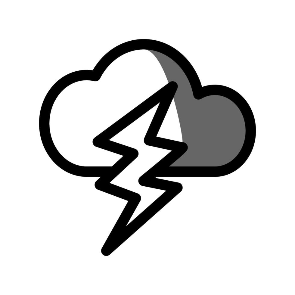 ilustración vectorial gráfico del icono de tormenta vector