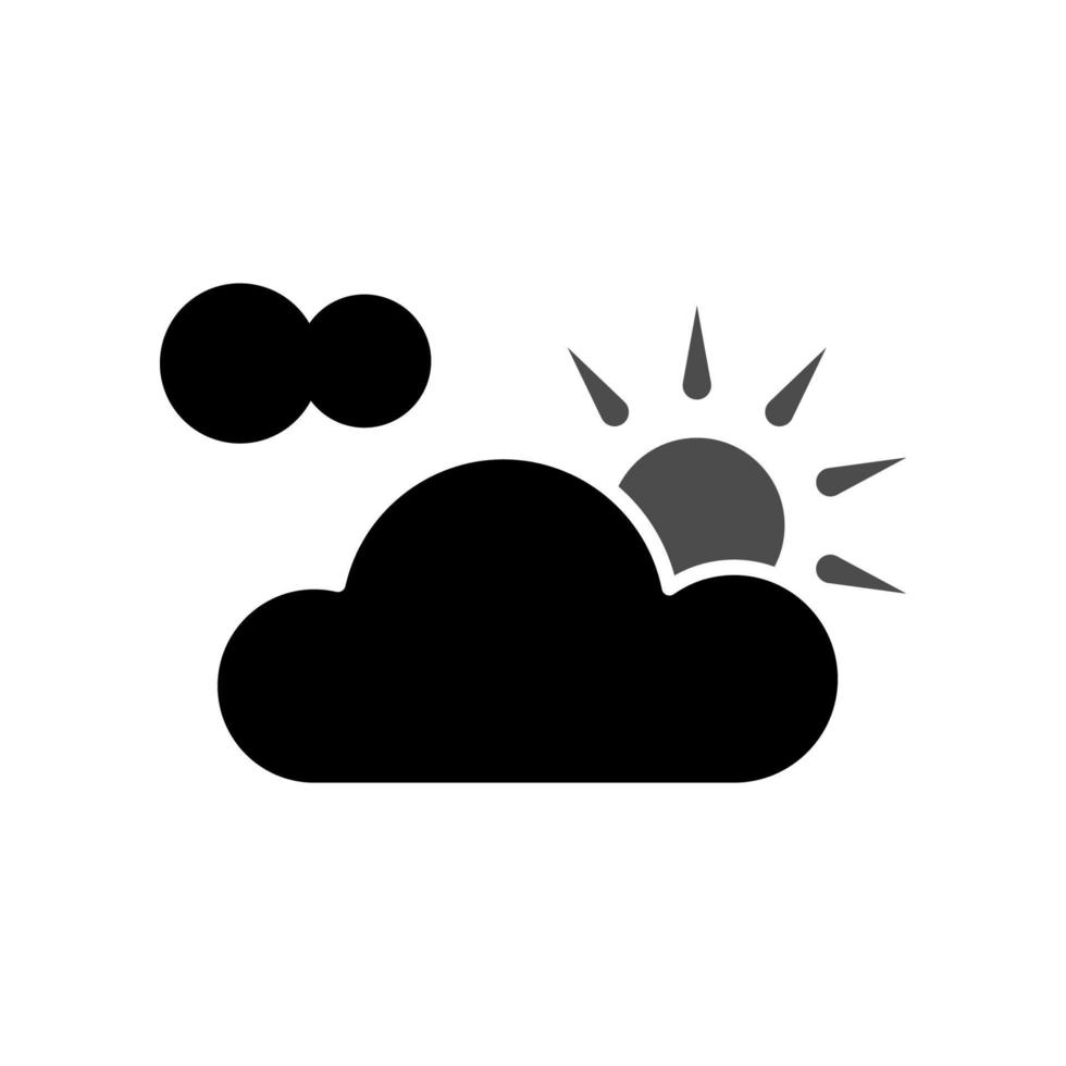 Illustration Vector Graphic of Partly Cloudy Icon