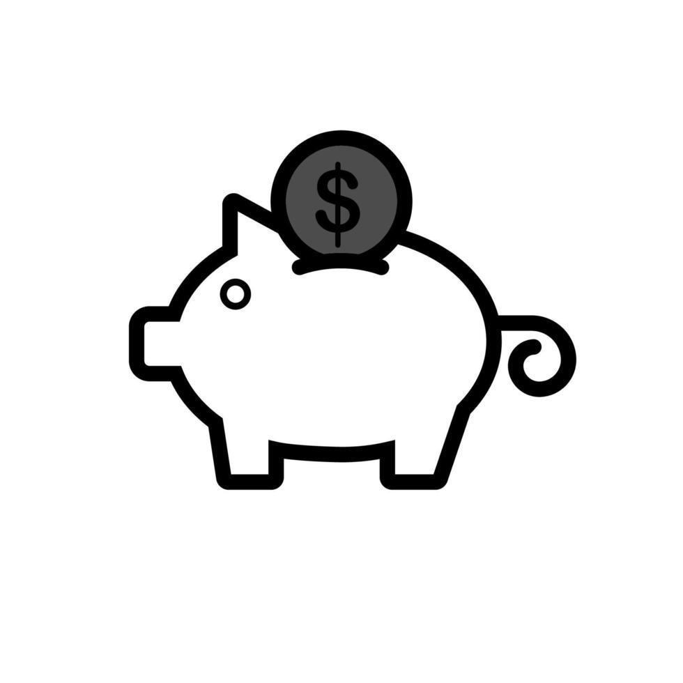 Illustration Vector Graphic of Piggy Bank Icon