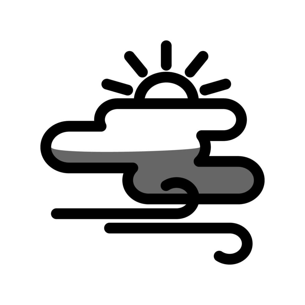 Illustration Vector Graphic of Windy Icon