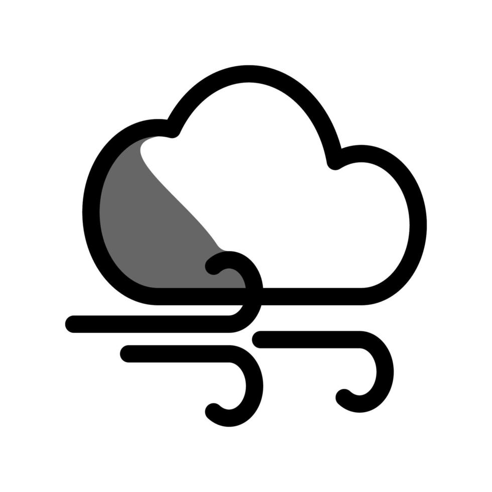Illustration Vector Graphic of Windy Icon