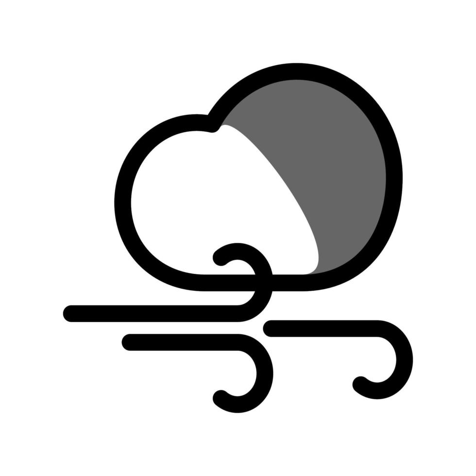 Illustration Vector Graphic of Windy Icon