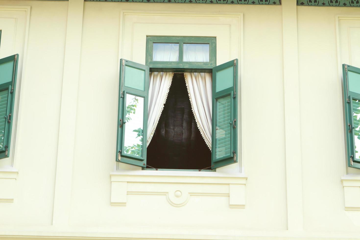 traditional thai style window photo