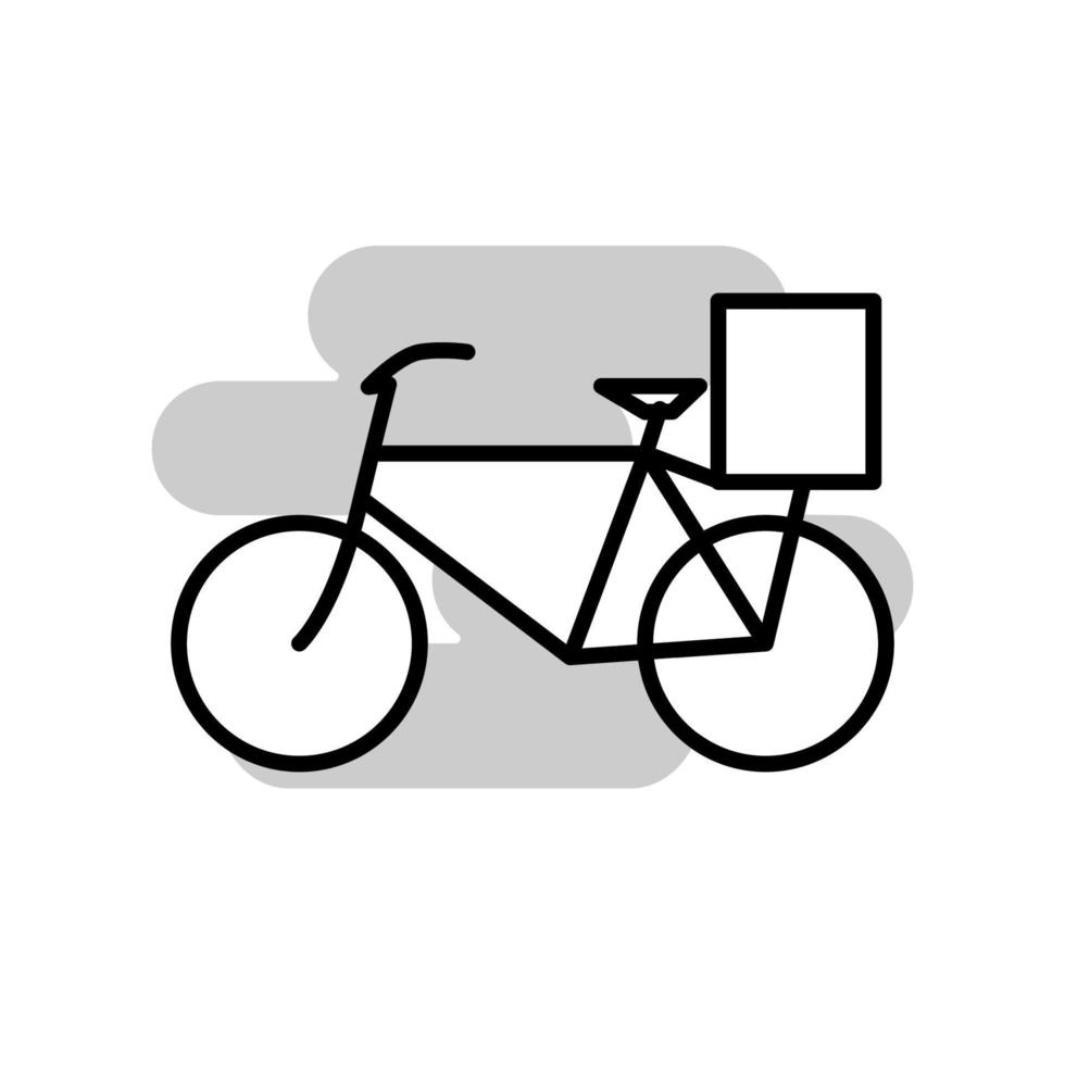 ilustración vectorial gráfico del icono de la bicicleta vector