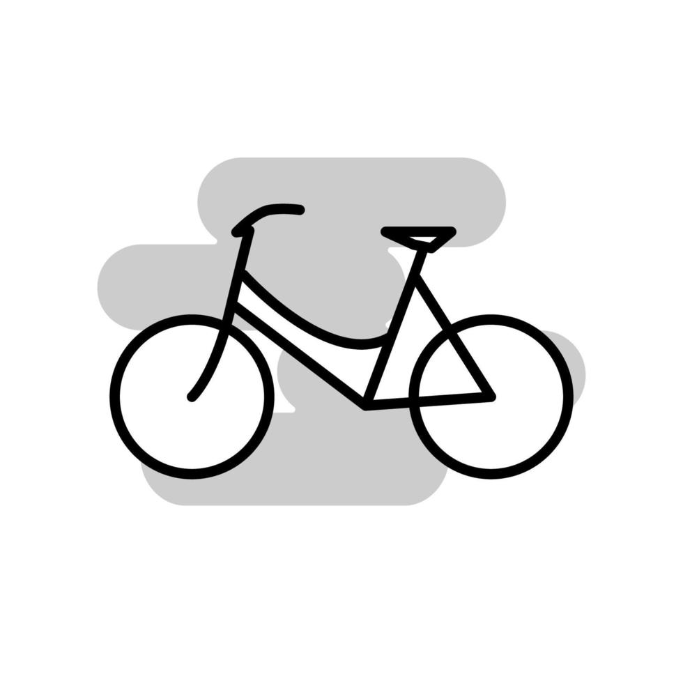 ilustración vectorial gráfico del icono de la bicicleta vector