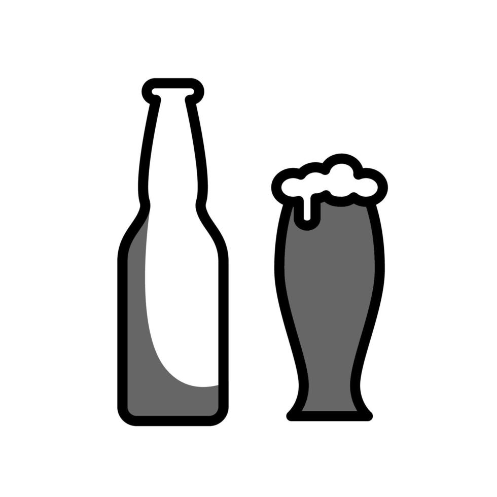 ilustración vectorial gráfico del icono de la cerveza vector