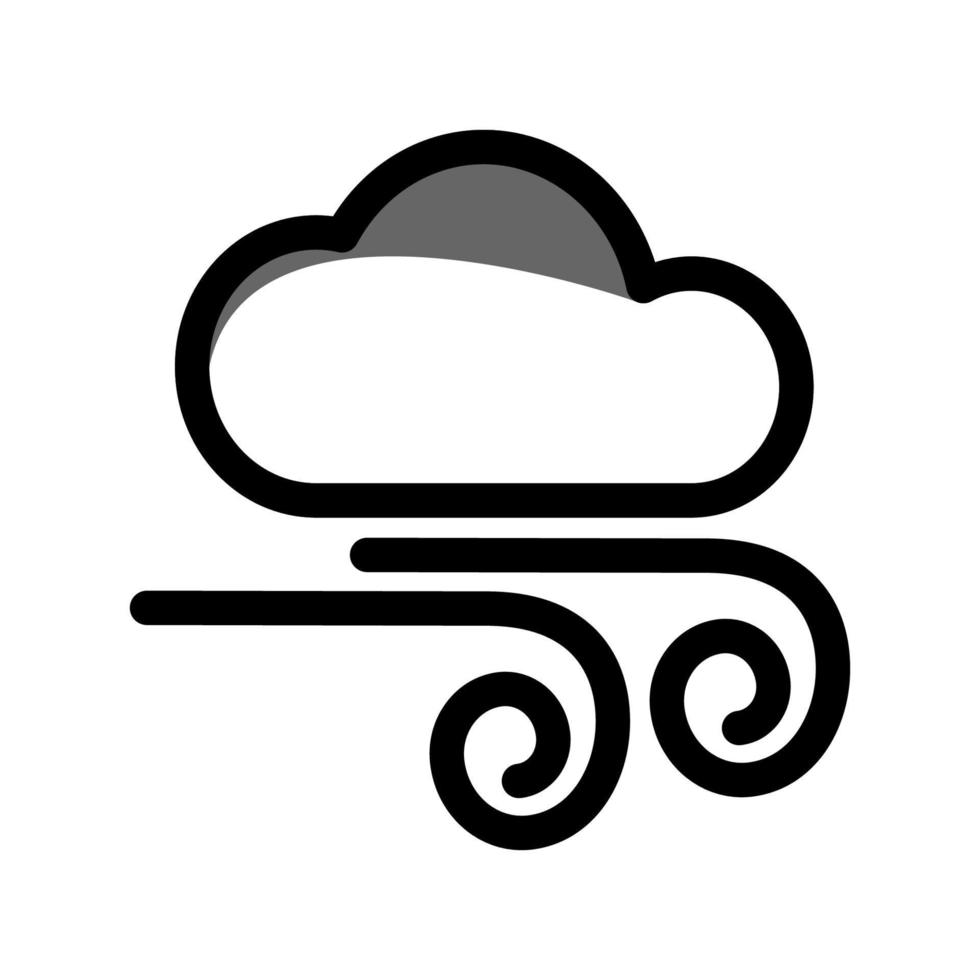 Illustration Vector Graphic of Windy Icon