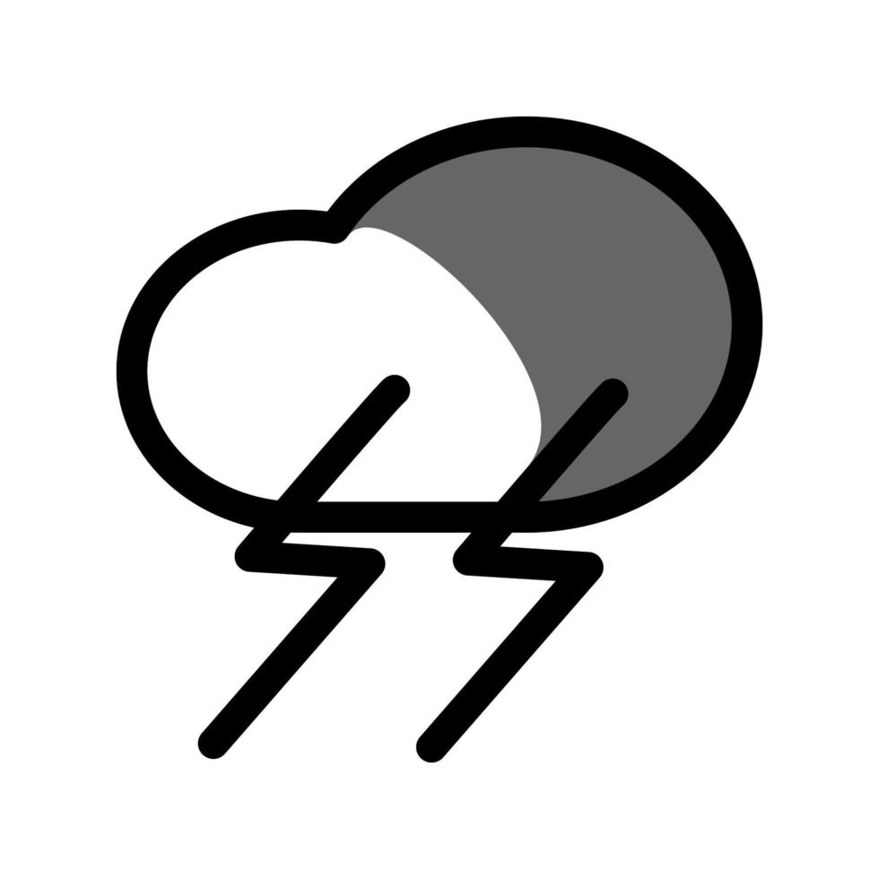 ilustración vectorial gráfico del icono de tormenta vector