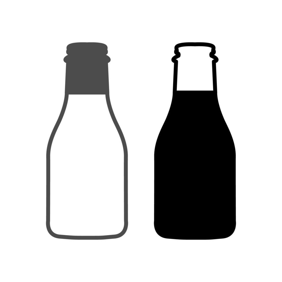 ilustración vectorial gráfico del icono de la botella de leche vector