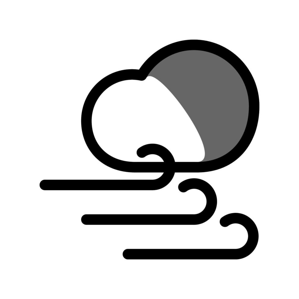 Illustration Vector Graphic of Windy Icon