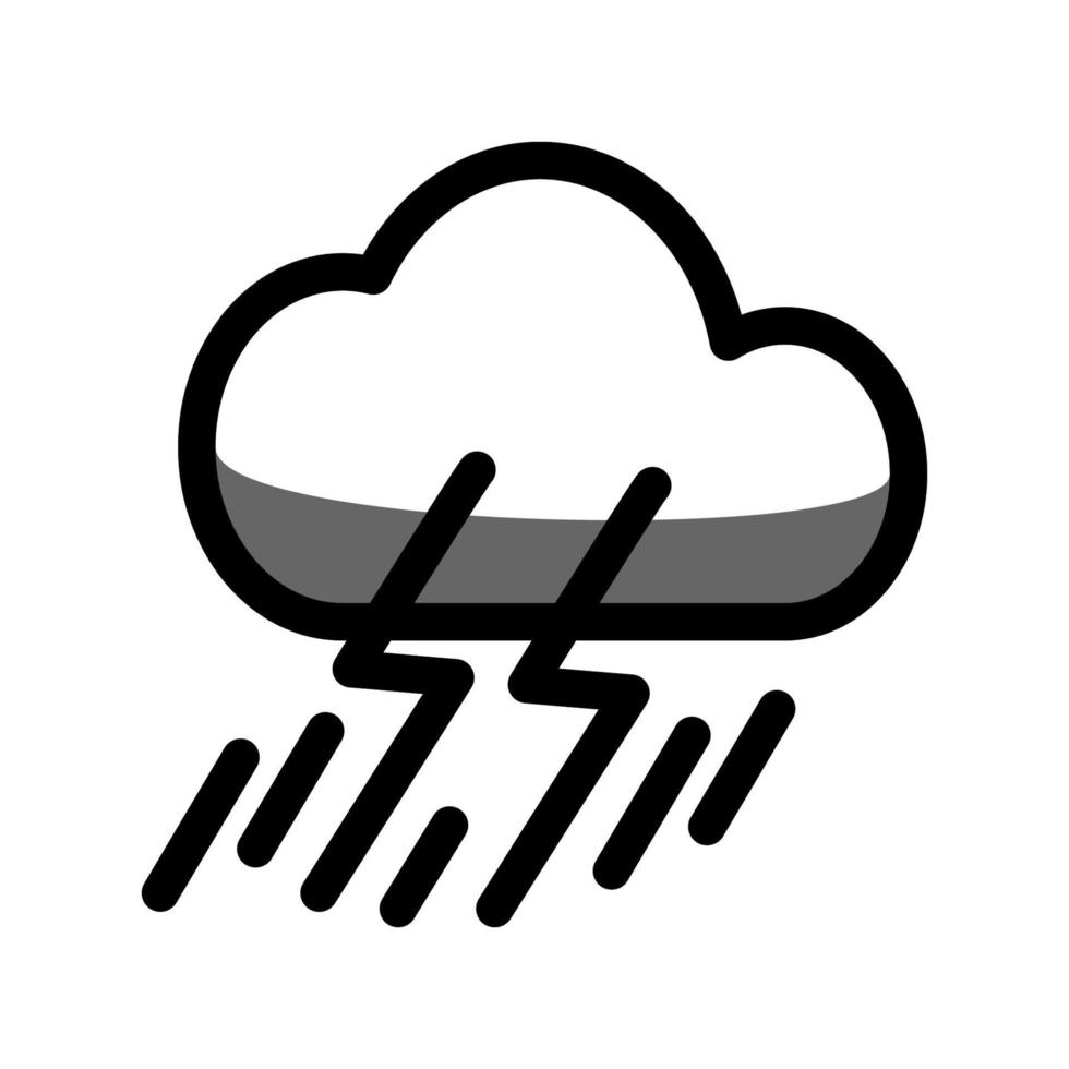 ilustración vectorial gráfico del icono de tormenta vector