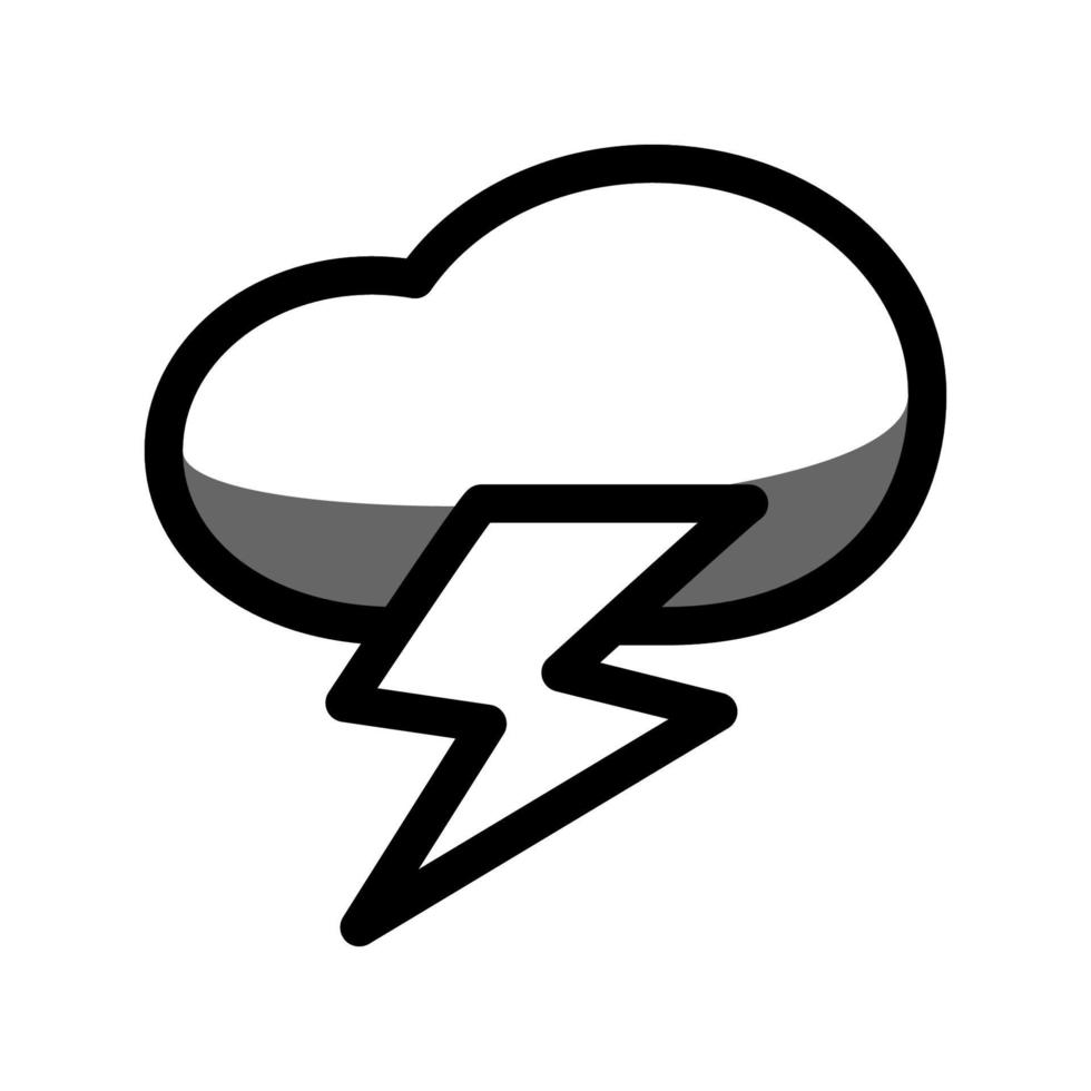 ilustración vectorial gráfico del icono de tormenta vector