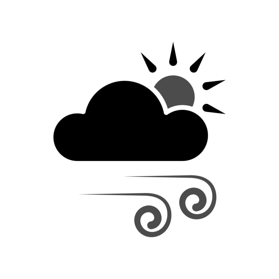 Illustration Vector Graphic of Windy Icon