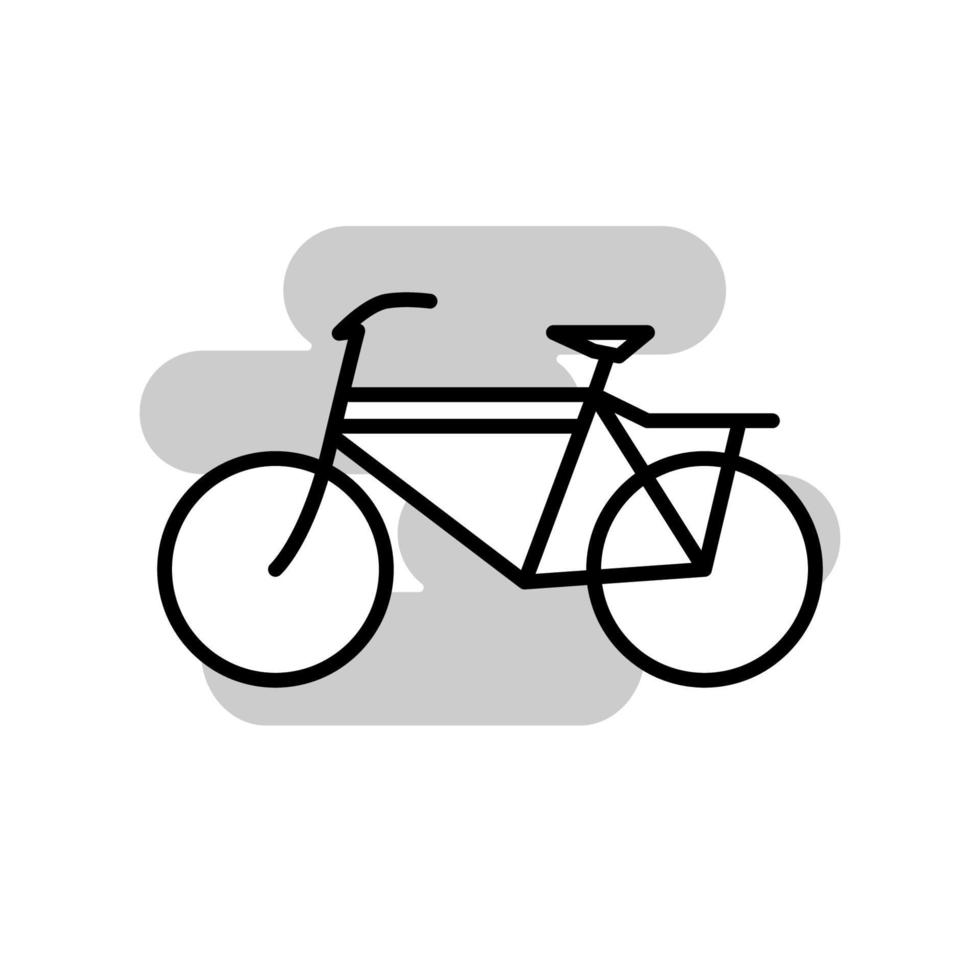 ilustración vectorial gráfico del icono de la bicicleta vector