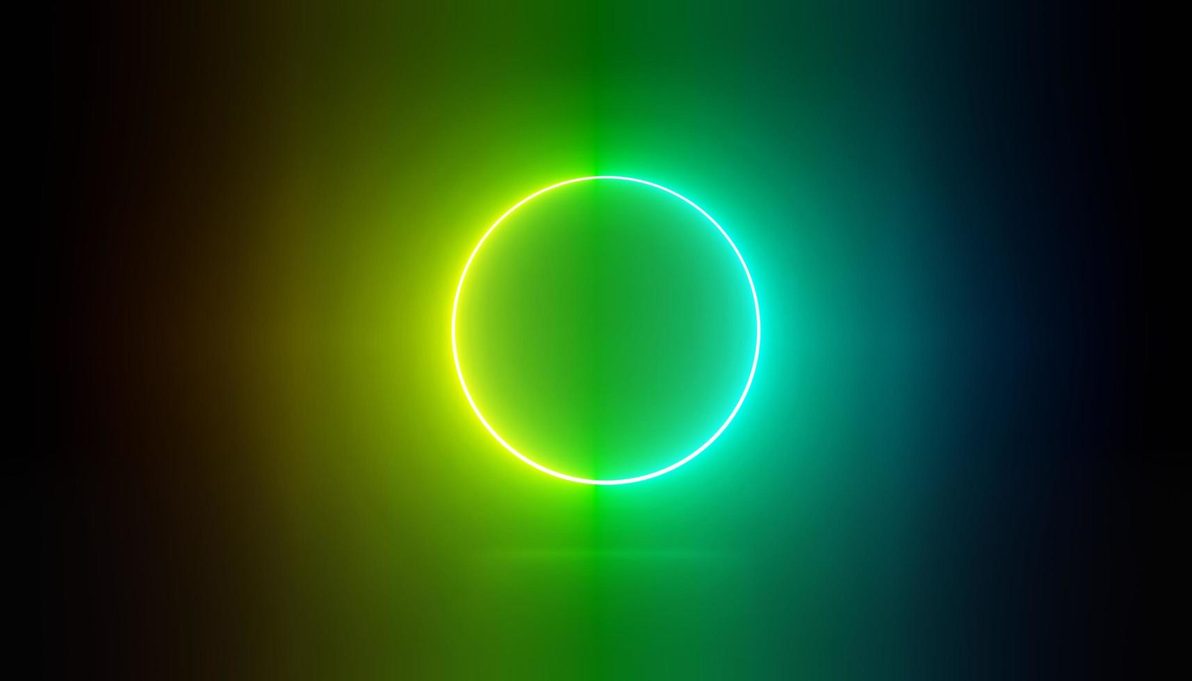 3d render of RGB neon light on darkness background. Abstract Laser lines show at night. Ultraviolet spectrum beam scene photo