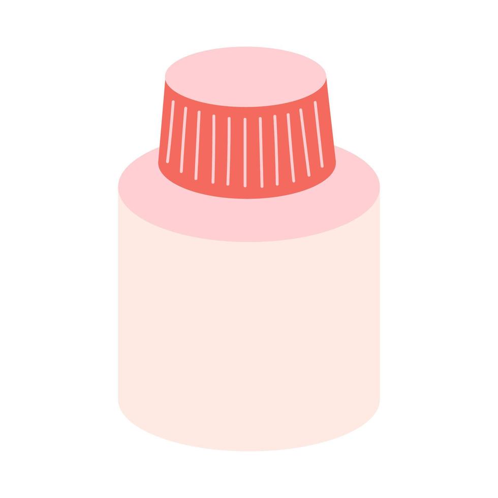 Vector medical pill bottle. Flat illustration healthcare