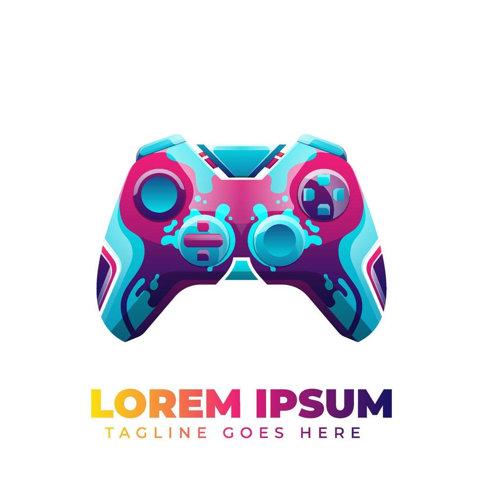 Game Stick Gradient Logo vector