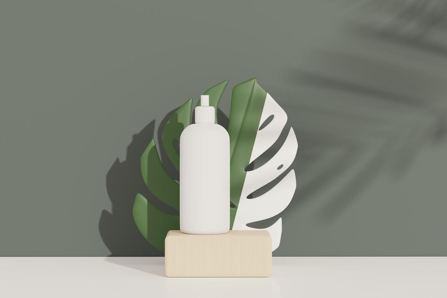 3d render of blank cosmetics skincare product or packaging for mock up. Terrazzo design. Beauty soap and spa concept. Lotion oil moisture for skin health. Premium and luxury design for branding. photo