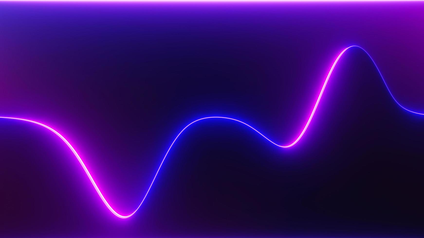3d render of flash neon and light glowing on dark scene. Speed light moving lines. photo
