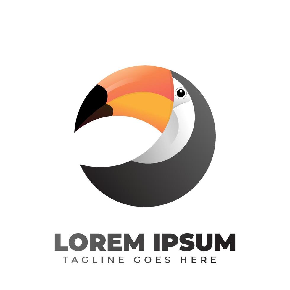 Toucan Gradient Logo vector