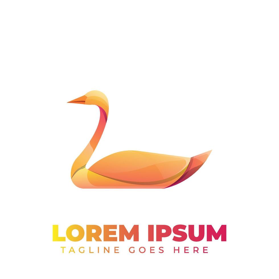 Swan Logo Template vector