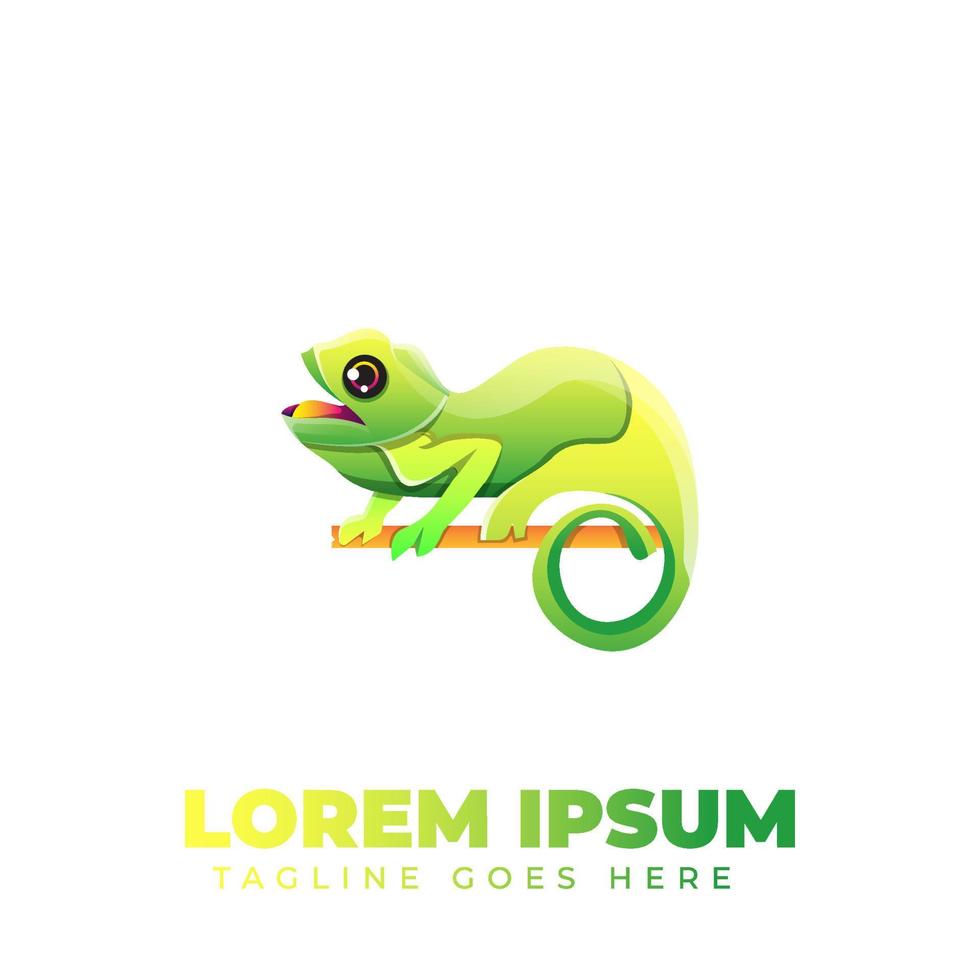 Chameleon Gradient Logo vector