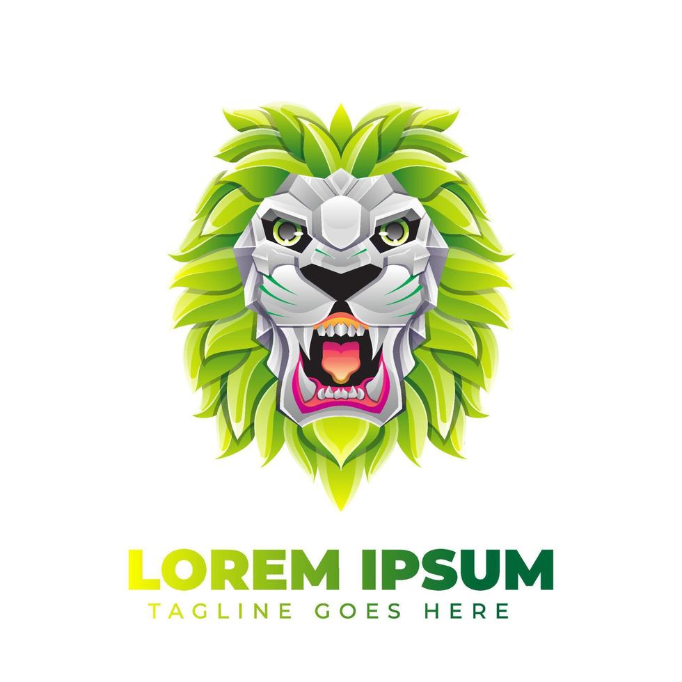 Lion Gradient Logo vector
