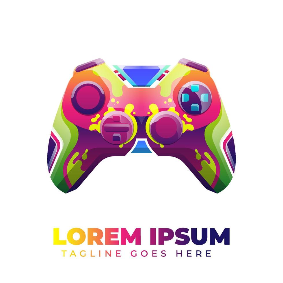 Game Stick Gradient Logo vector