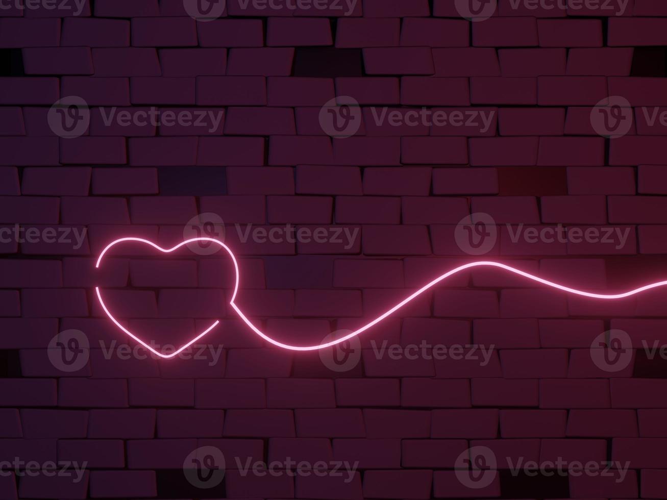 3d render of RGB neon light on darkness background. Abstract Laser lines show at night. Ultraviolet spectrum beam scene photo