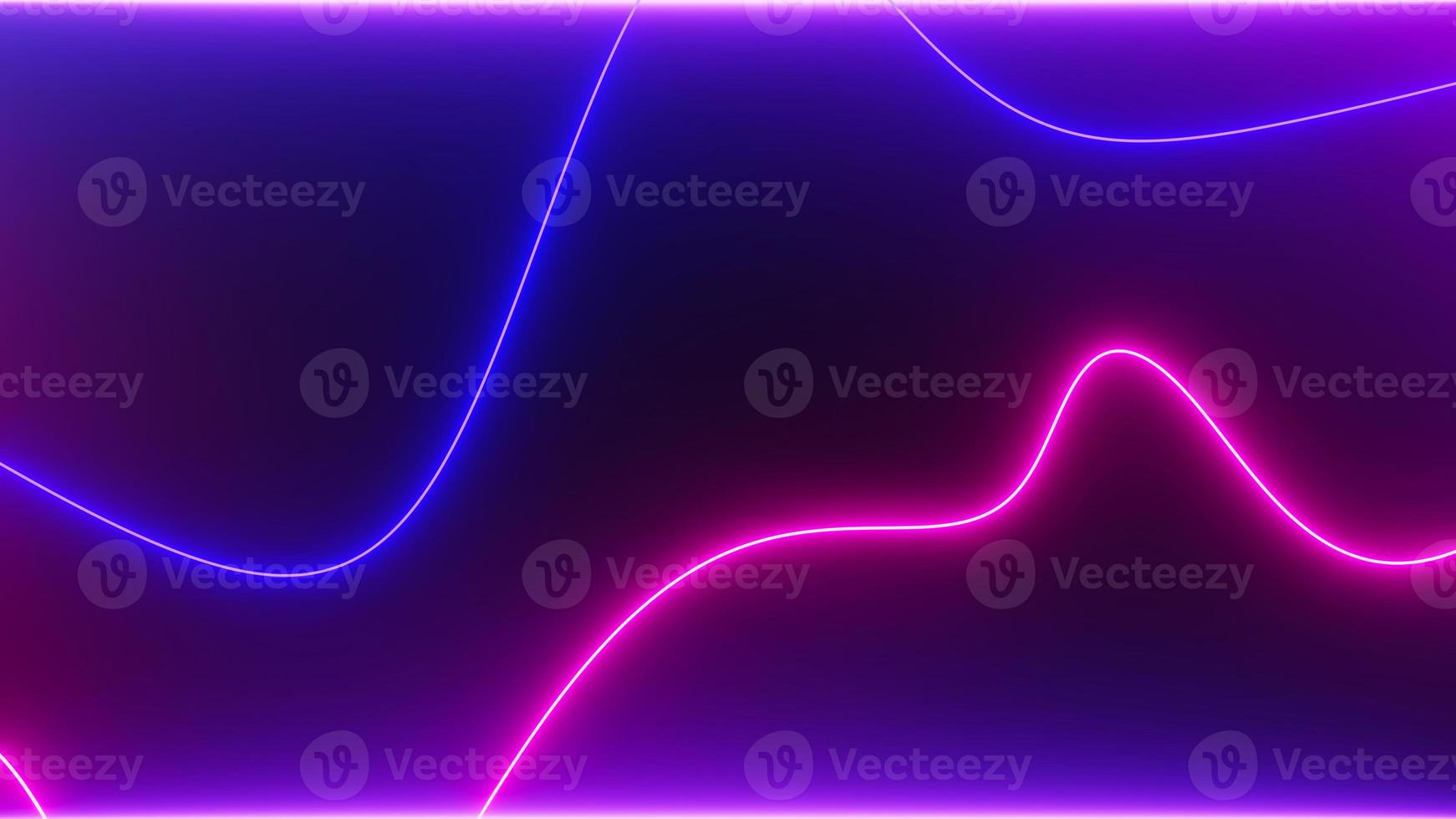 3d render of flash neon and light glowing on dark scene. Speed light moving lines. photo