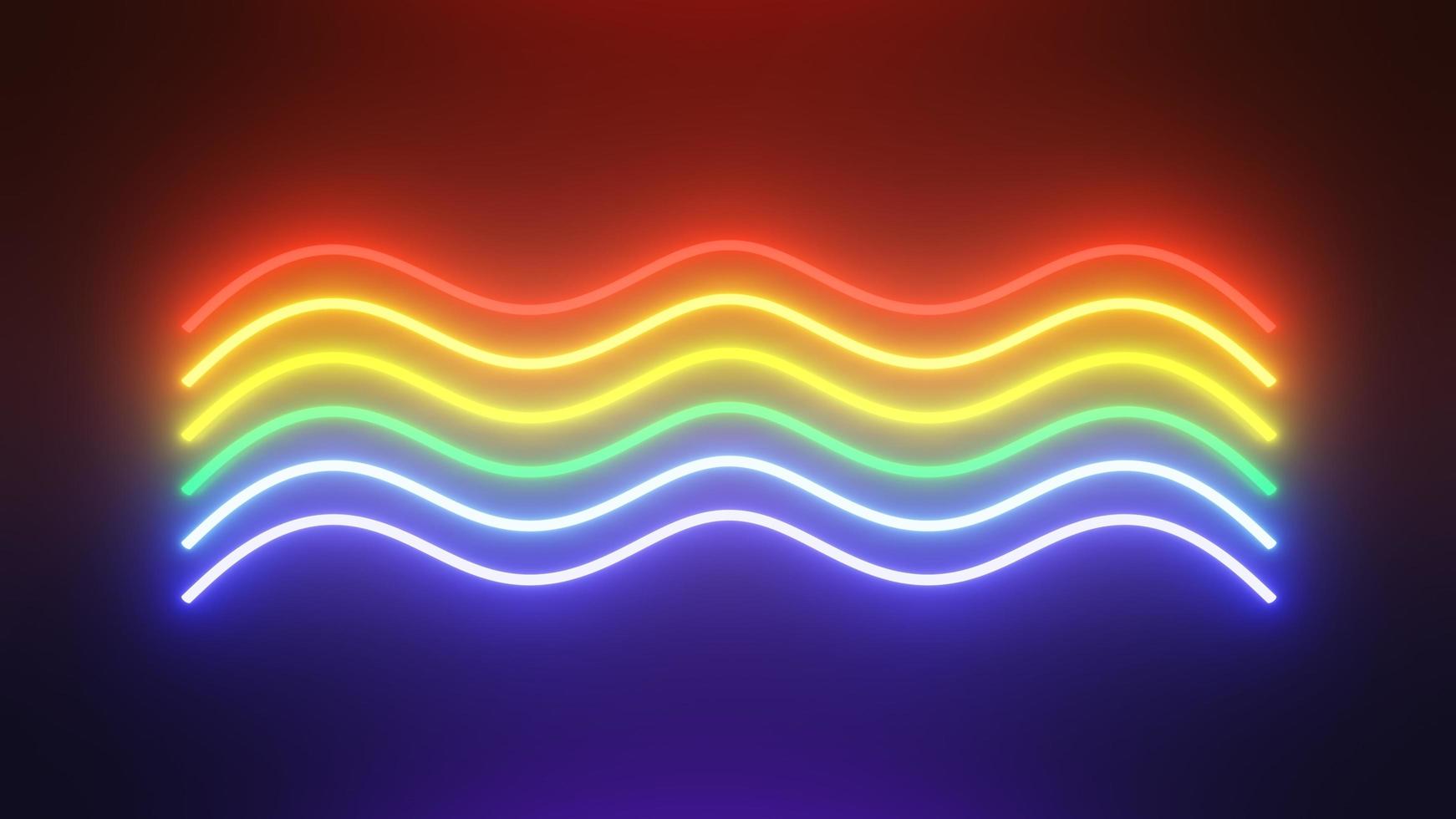 3d render of LGBTQ flash neon and light glowing on dark scene. Speed light moving lines. High fast  motion blur. Technology internet of future network. Sci fiction of hyperspace interstellar travel. photo