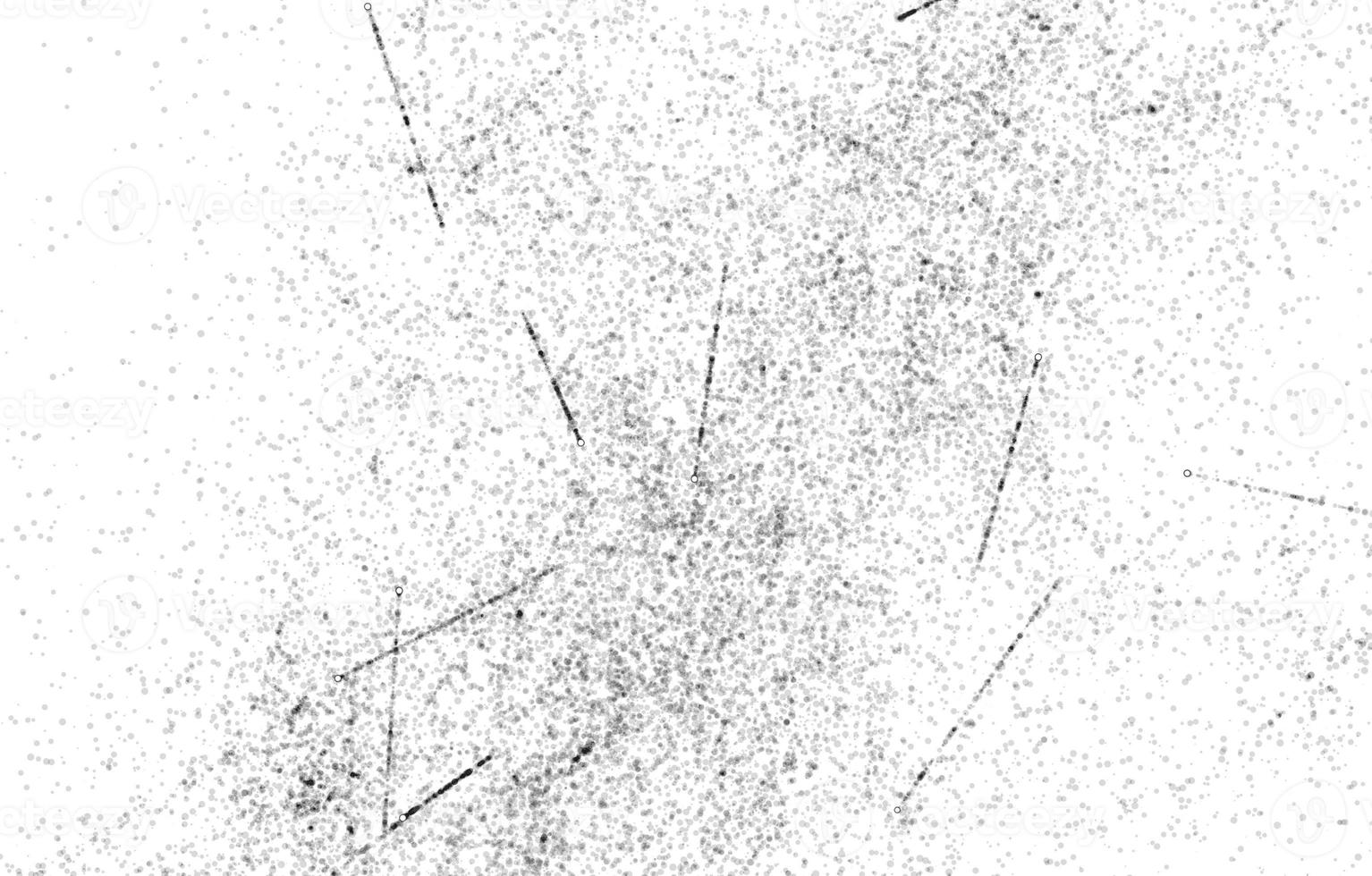 Grunge black and white pattern. Monochrome particles abstract texture. Background of cracks, scuffs, chips, stains, ink spots, lines. Dark design background surface. photo