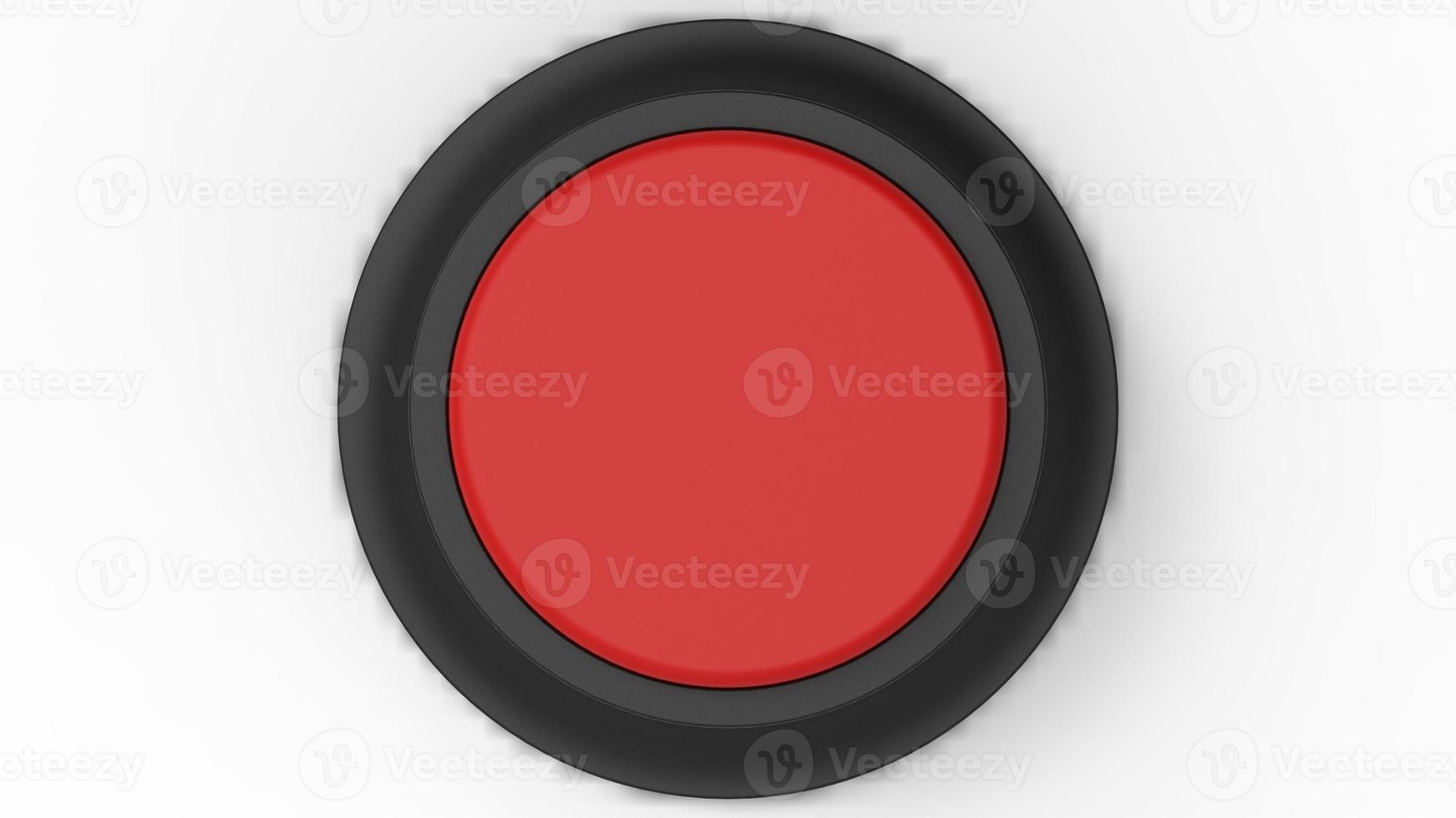 red button isolated 3d illustration render photo