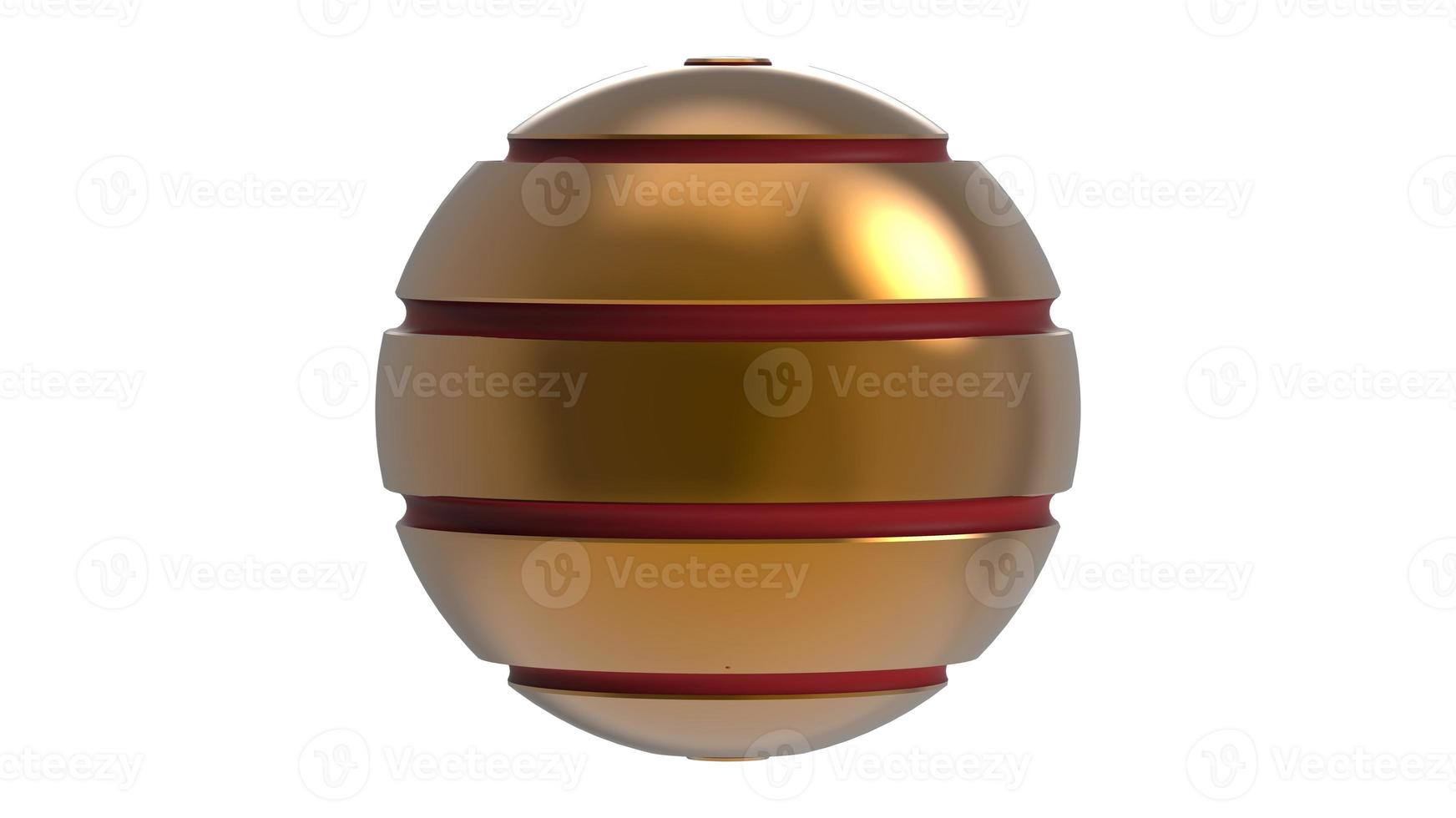 3d gold sphere steel celebration illustration render photo