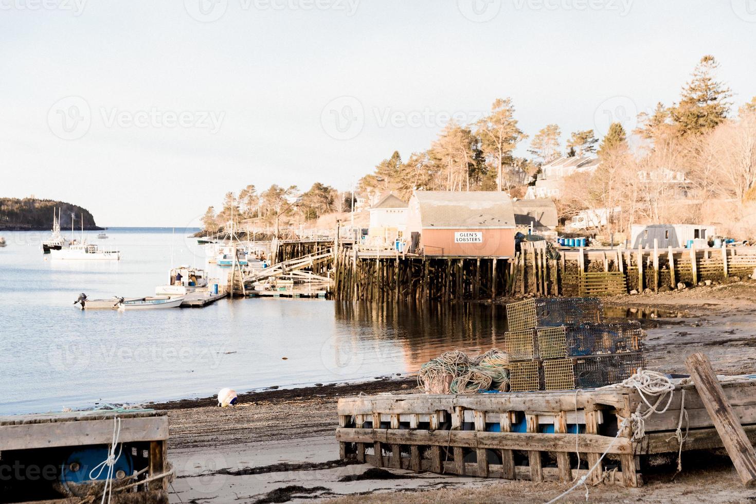 Coast at golden hour photo