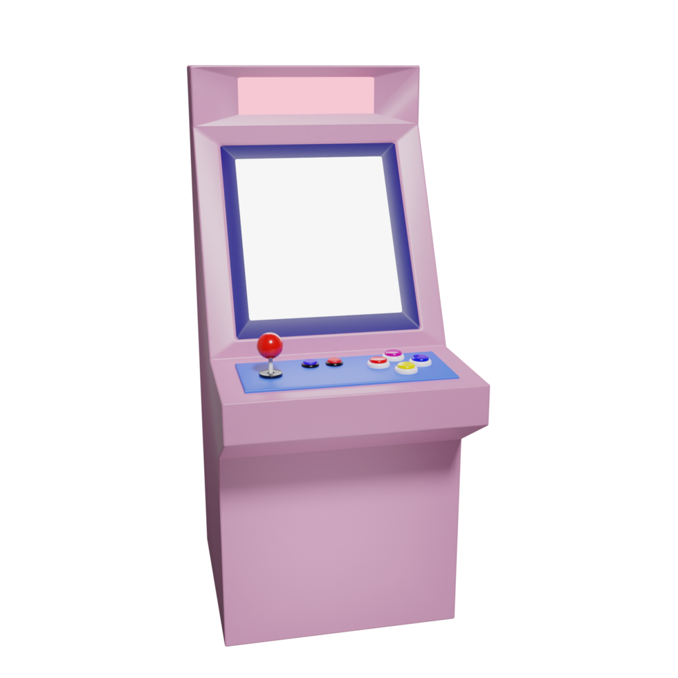 3D arcade machine png