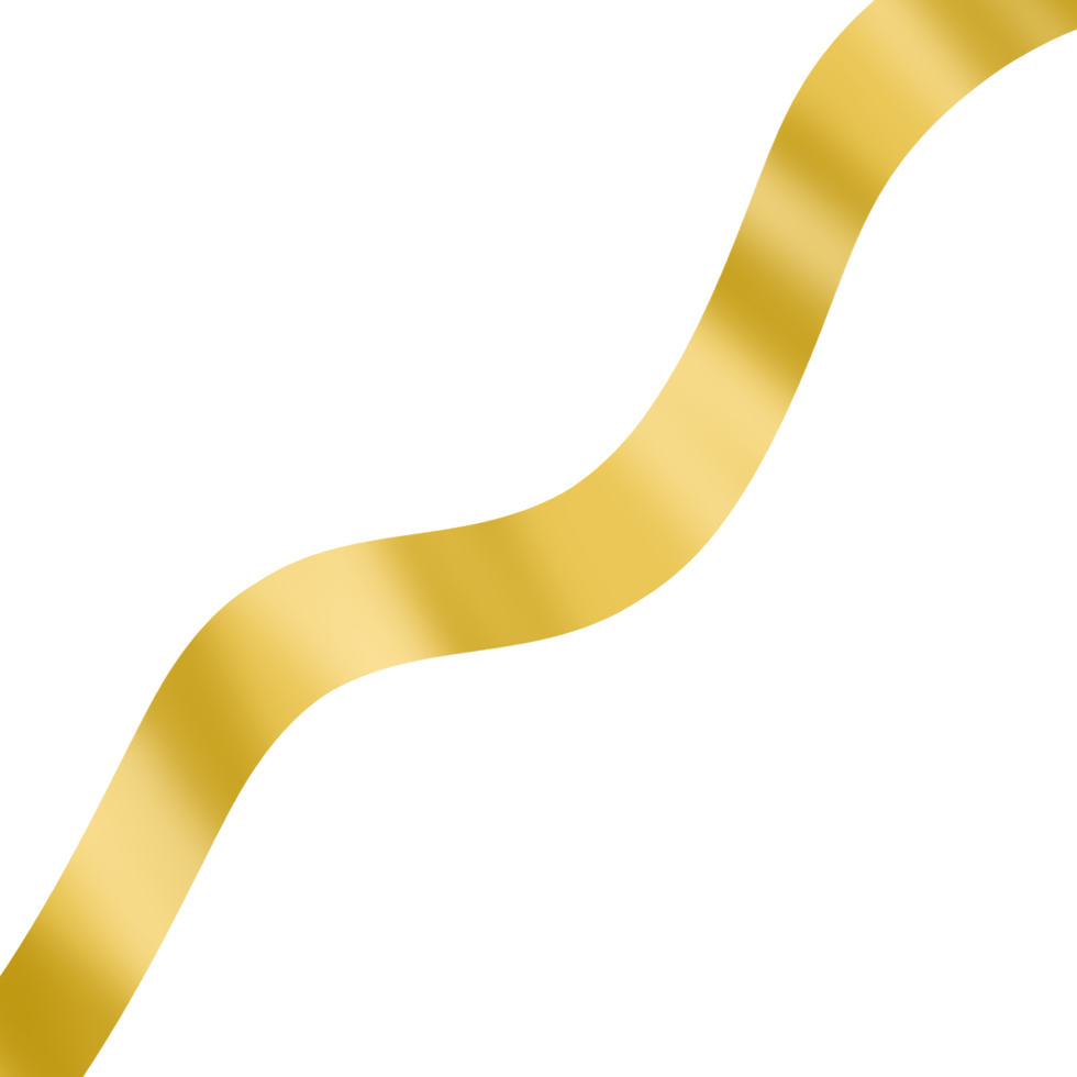 striscione nastro d'oro png