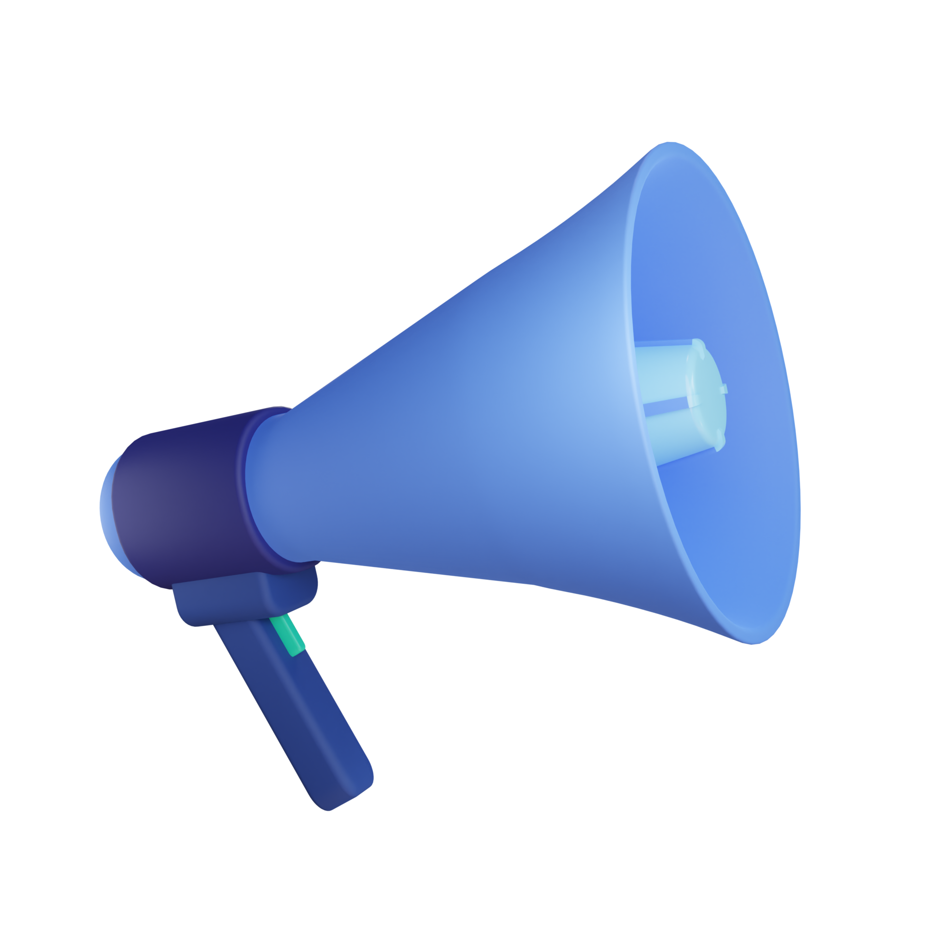 objeto de megafone 3D com fundo transparente 8822259 PNG