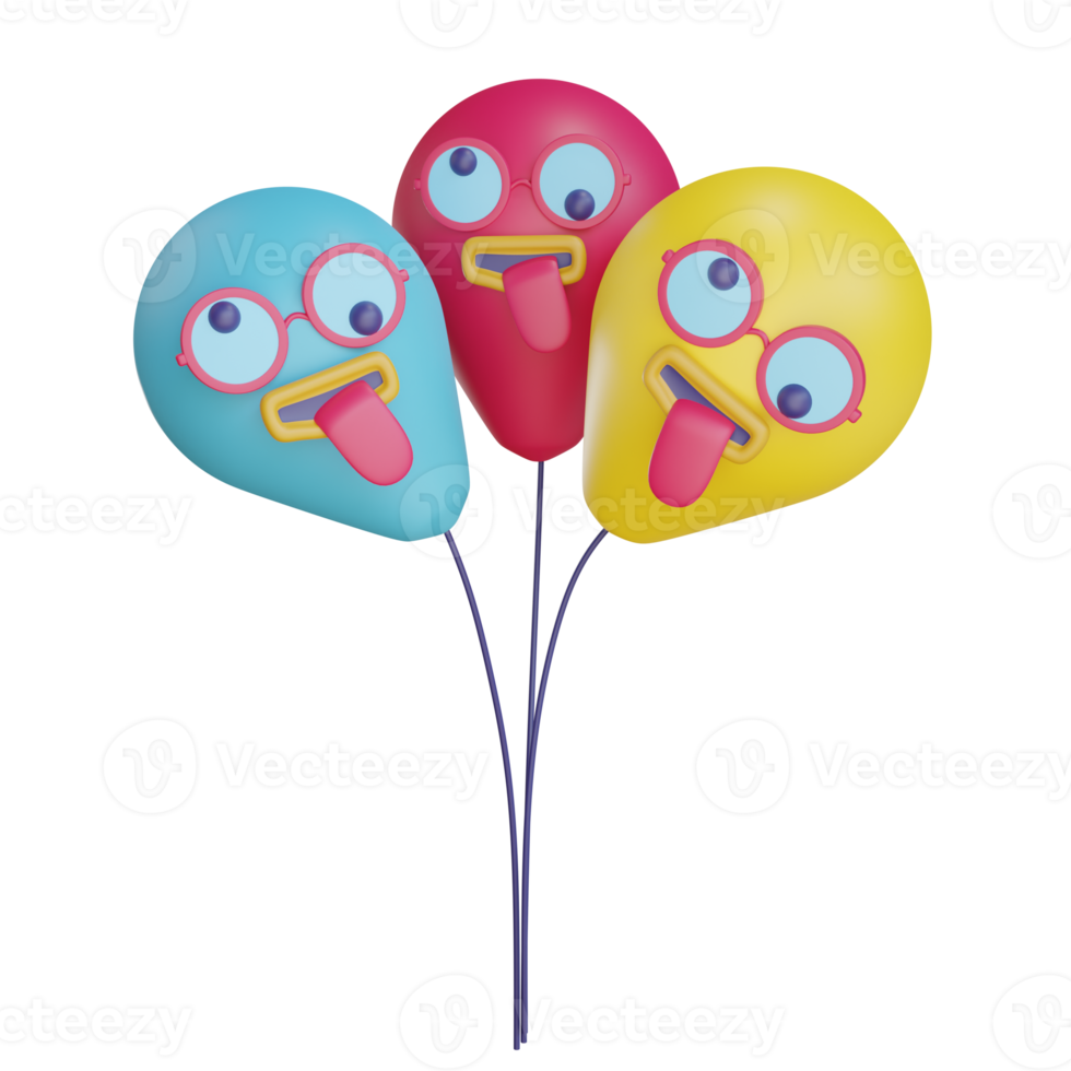 grappige gezichtsballon png