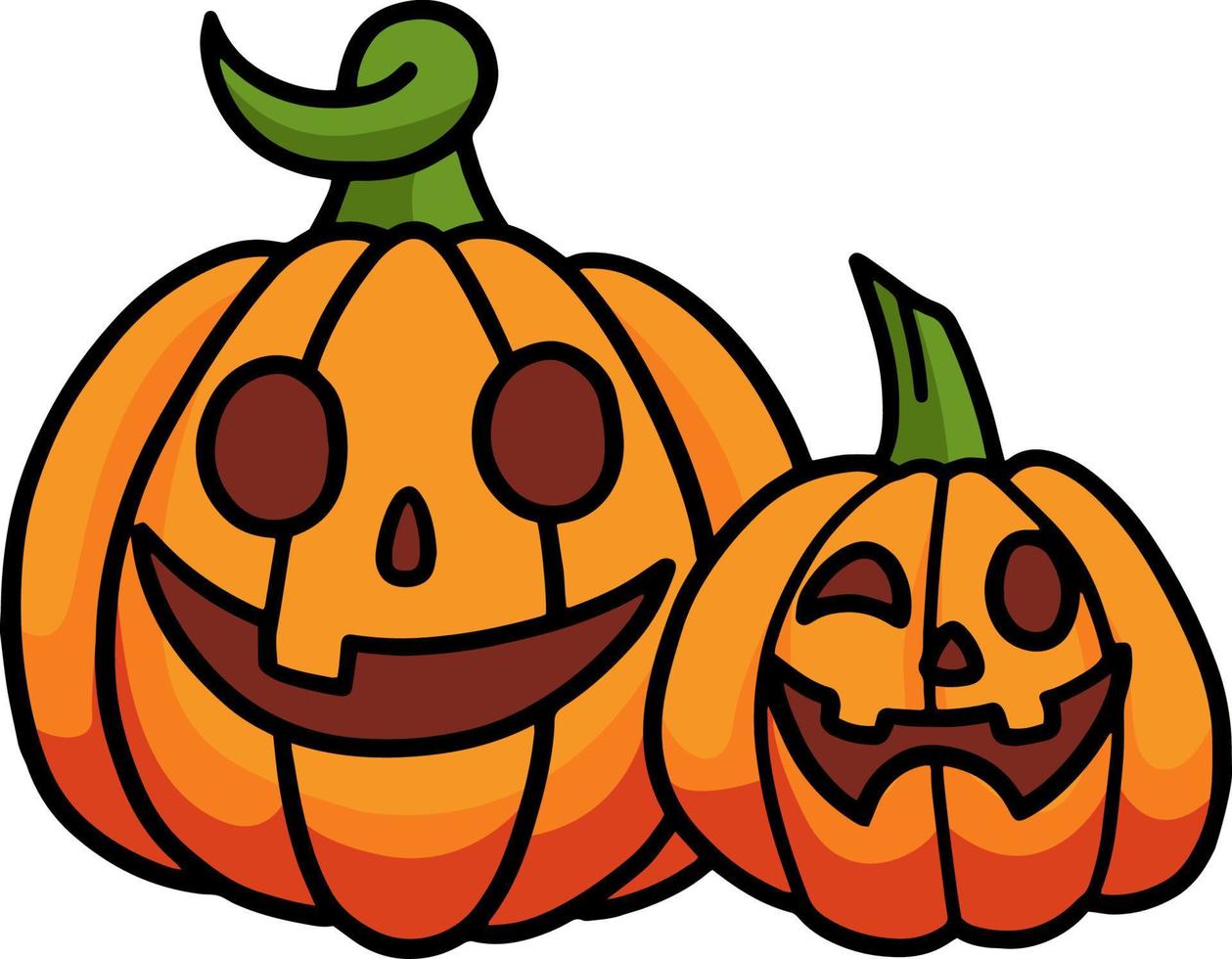 calabaza halloween dibujos animados color clipart 8822441 Vector en Vecteezy