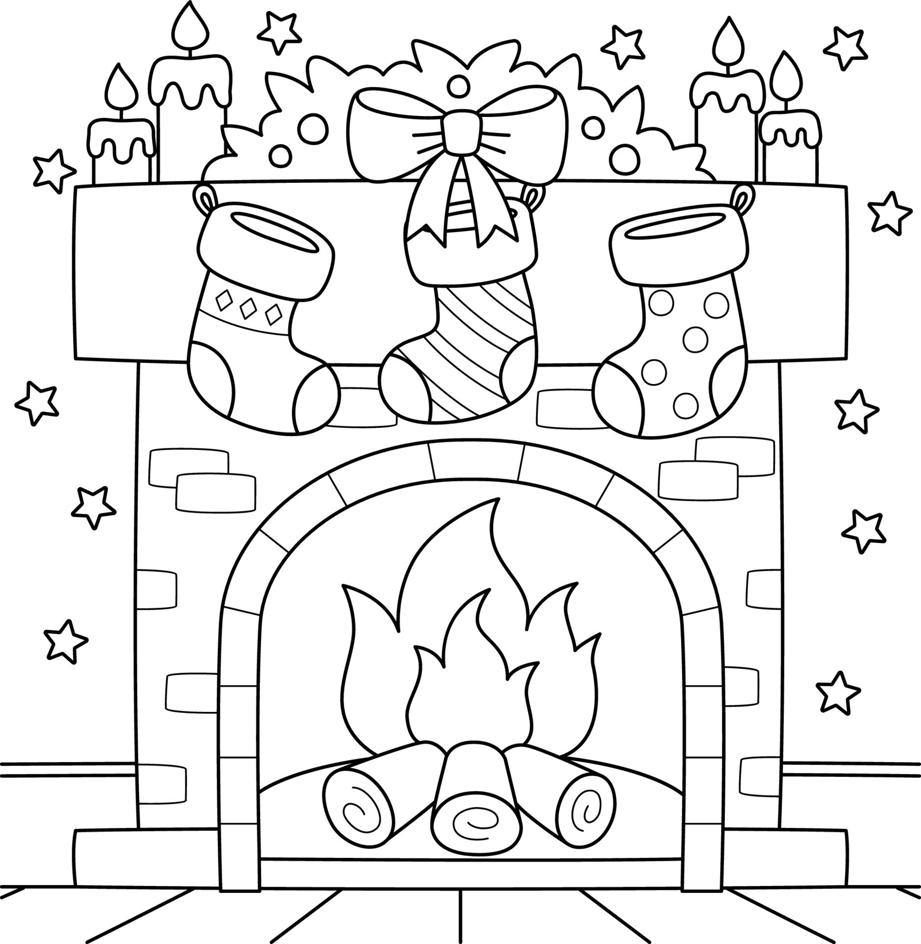 Chimney Coloring Page Chimney Coloring Page