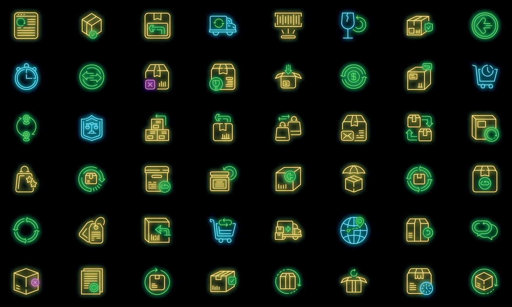 Return of goods icon, outline style vector