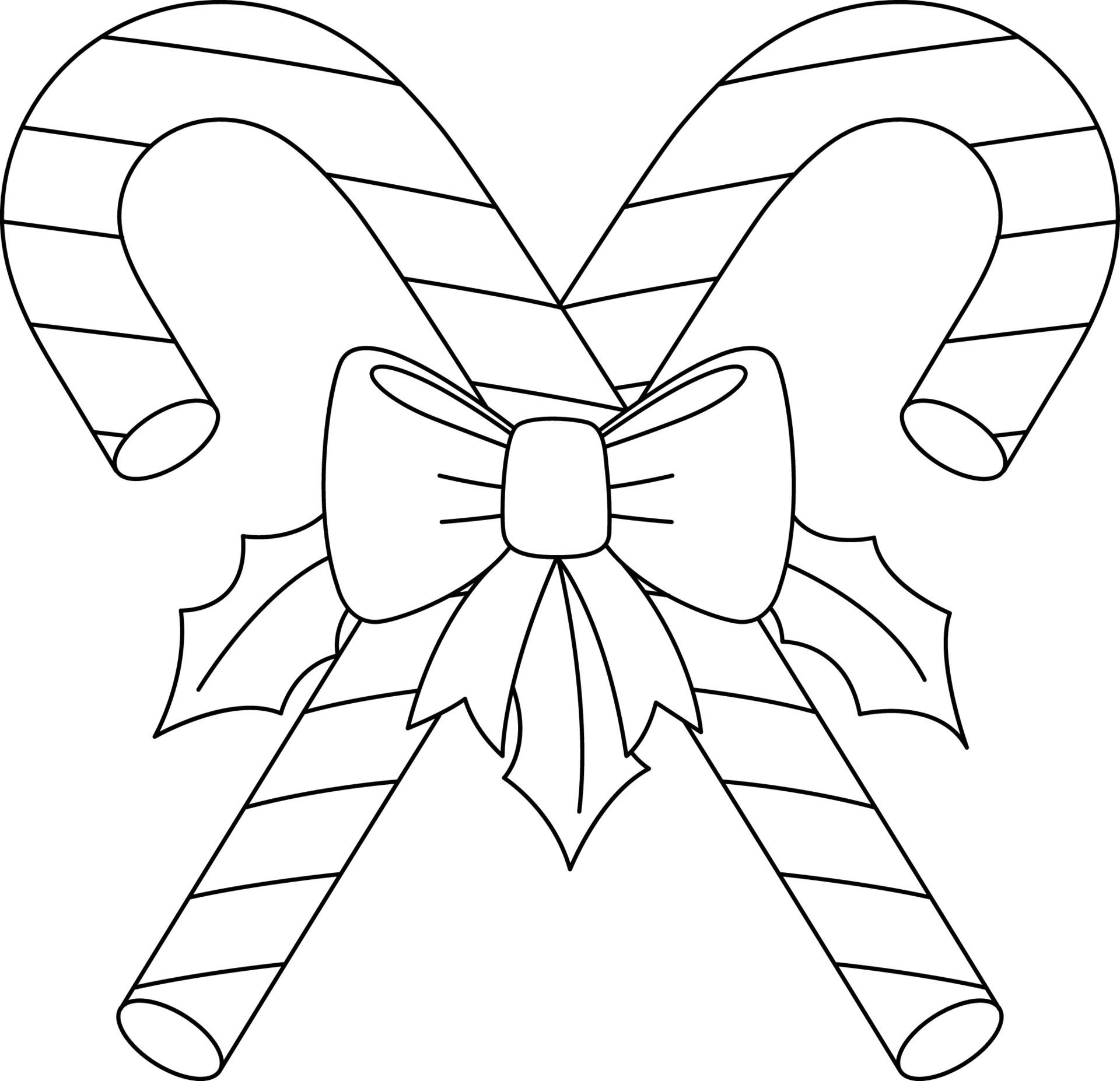 Candy Cane Coloring Pages