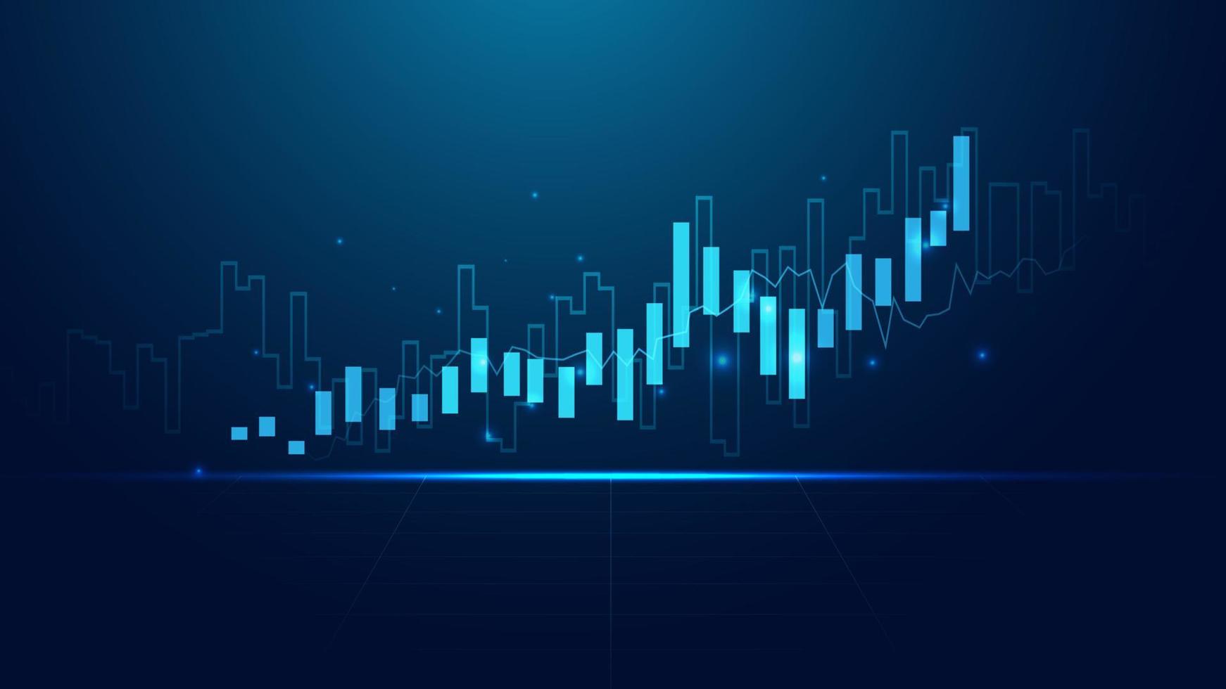 Business candle stick graph chart of stock market investment trading on ...