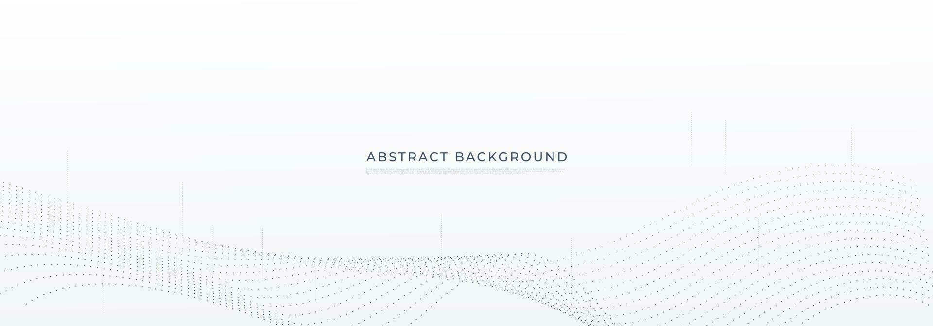 Abstract White background. Modern gradient gray banner with wave curve line dot elements. Elegant concept for technology, network and future business vector illustration