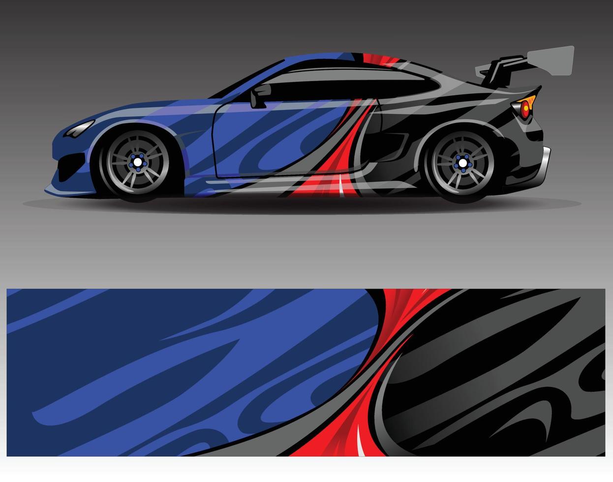 etiqueta engomada del vinilo del abrigo del vector del gráfico de la etiqueta del coche. diseños de rayas abstractas gráficas para vehículos de carreras