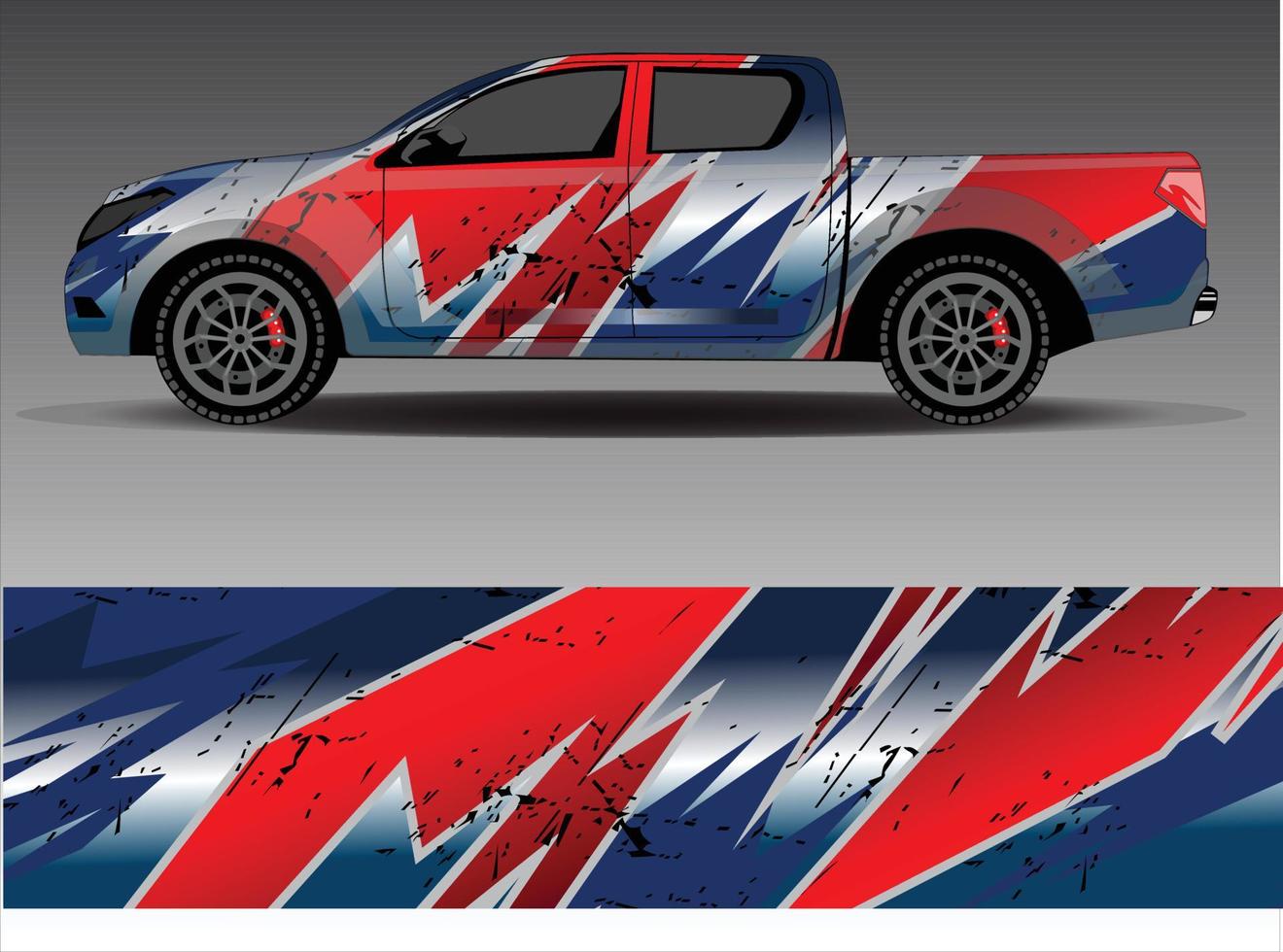 Car wrap decal graphics. Abstract eagle stripe  grunge racing and sport background for racing livery or daily use car vinyl sticker vector